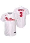 Main image for Bryce Harper  Philadelphia Phillies Boys White Home Baseball Jersey