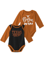 Texas Longhorns Baby Burnt Orange Little Player LS 2PK One Piece