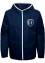 Sporting Kansas City Youth Team All Star Full Zip Jacket - Navy Blue