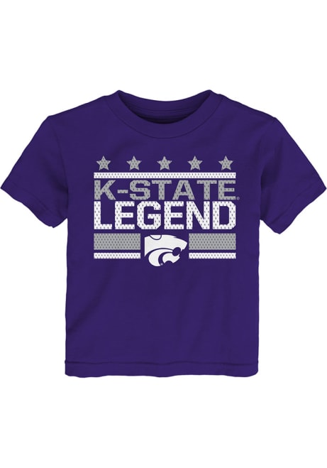 Toddler Purple K-State Wildcats Mesh Spirit Short Sleeve T-Shirt