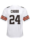 Main image for Nick Chubb Cleveland Browns Youth White Nike Replica Game Football Jersey