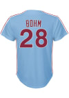 Main image for Alec Bohm  Nike Philadelphia Phillies Youth Light Blue Cooperstown Replica Jersey