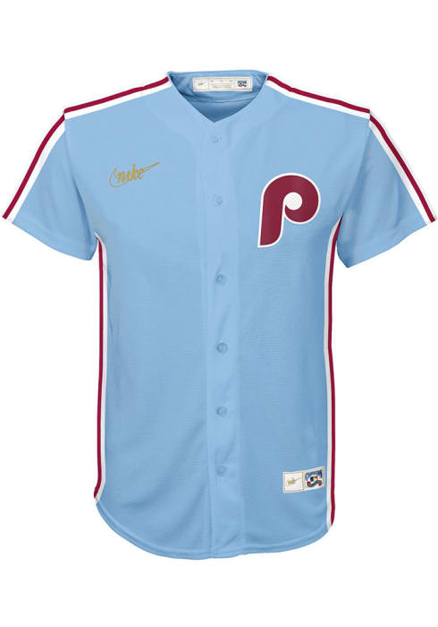 Philadelphia Phillies Alec Bohm Youth Light Blue Cooperstown Replica ...