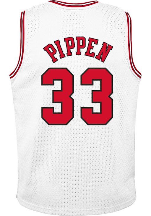 Chicago Bulls Scottie Pippen Toddler Swingman Home White