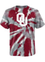 Oklahoma Sooners Youth Tie Dye Primary Logo T-Shirt - Red