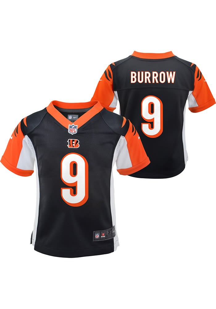 Nike Youth Cincinnati Bengals Joe Burrow #9 Atmosphere Grey Game