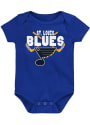 St Louis Blues Baby Crossed in Front One Piece - Blue