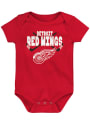 Detroit Red Wings Baby Crossed in Front One Piece - Red