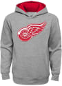 Detroit Red Wings Youth Prime Hooded Sweatshirt - Grey