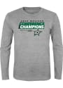 Dallas Stars Youth 2020 NHL Conference Champs Locker Room T-Shirt - Grey