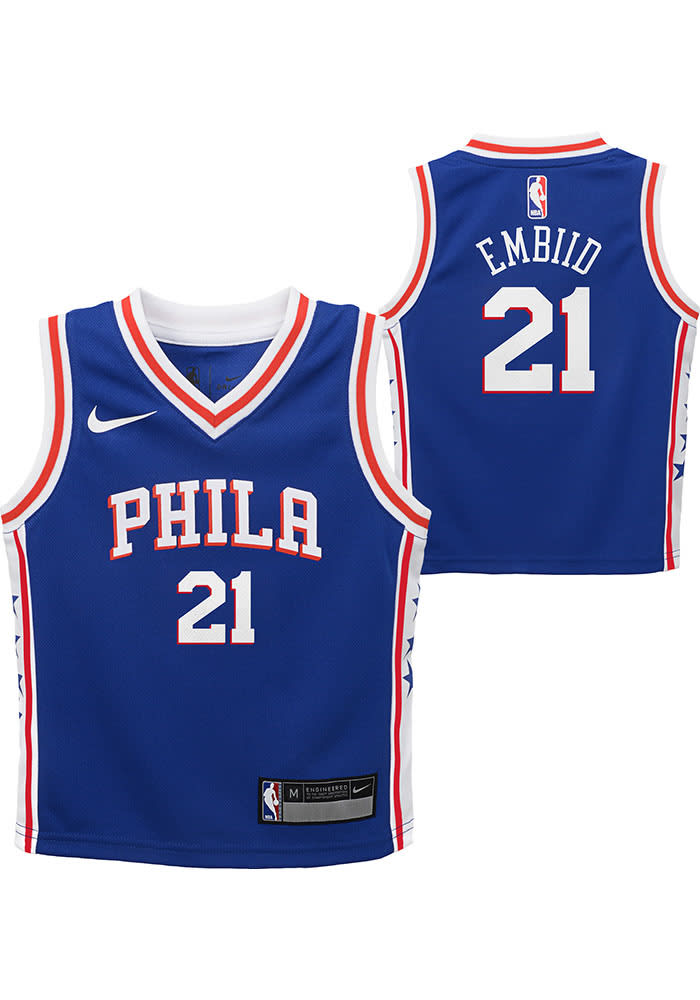 Joel Embiid Philadelphia 76ers Boys Icon Replica Jersey A ROYAL