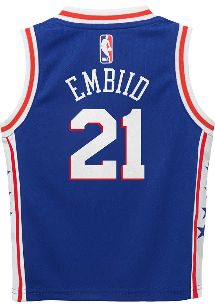 Joel Embiid # Philadelphia 76ers Boys ROYAL Icon Replica