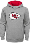 Main image for Kansas City Chiefs Youth Grey Prime Long Sleeve Hoodie
