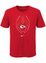 Kansas City Chiefs Youth Nike Football Icon T-Shirt - Red