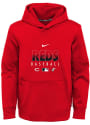 Cincinnati Reds Youth Nike AC Therma Hood - Red