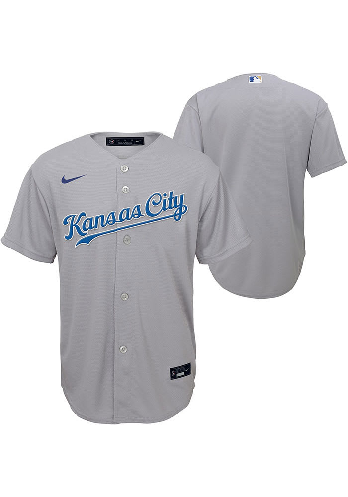 Nike Kansas City Royals Youth Grey Road Replica Jersey