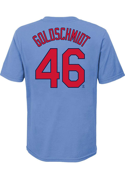 Paul Goldschmidt St Louis Cardinals Youth LIGHT BLUE Name and