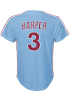 Main image for Bryce Harper  Nike Philadelphia Phillies Youth Light Blue Cooperstown Replica Jersey