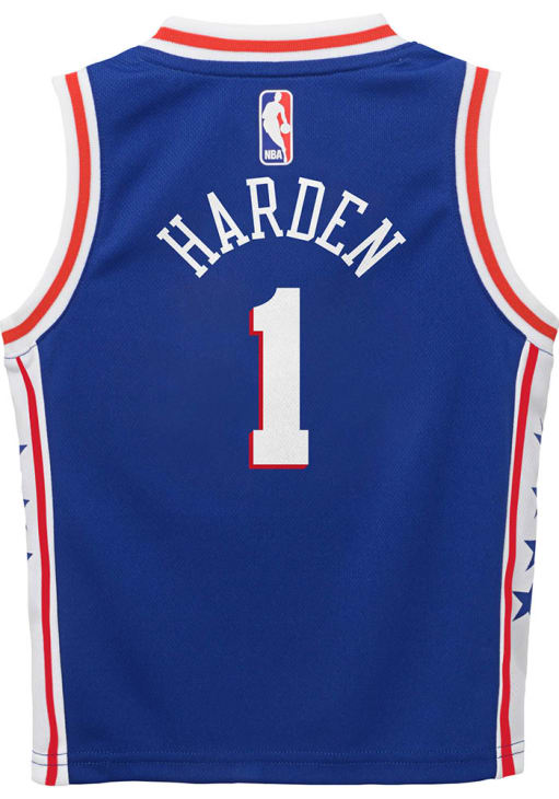 James Harden  Nike Philadelphia 76ers Boys Blue Replica Icon Basketball Jersey