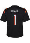 Main image for Ja'Marr Chase Cincinnati Bengals Youth Black Nike Home Game Football Jersey