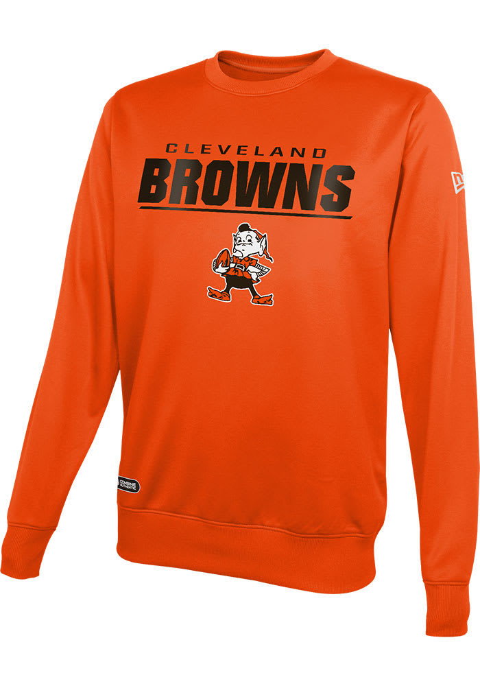 Cleveland Browns Mens ORANGE TOP PICK Long Sleeve Sweatshirt