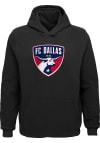 Main image for FC Dallas Youth Black Primary Logo Long Sleeve Hoodie