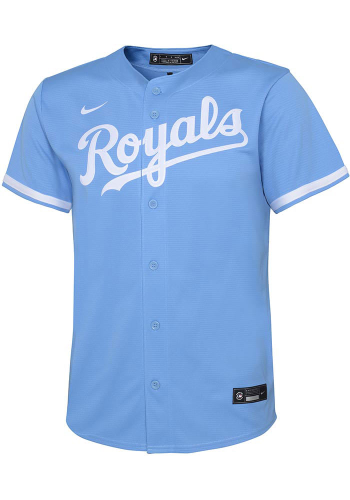 Men’s Kansas City Royals Nicky Lopez Light Blue Road Cooperstown Collection Player Jersey