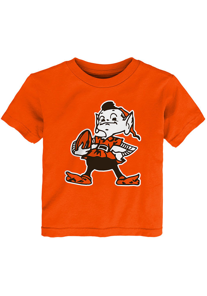 Cleveland Browns Brownie Toddler Brownie ORANGE Short Sleeve T Shirt