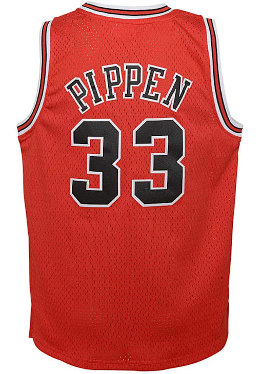 Scottie Pippen Back Men's Chicago Bulls Scottie Pippen Mitchell
