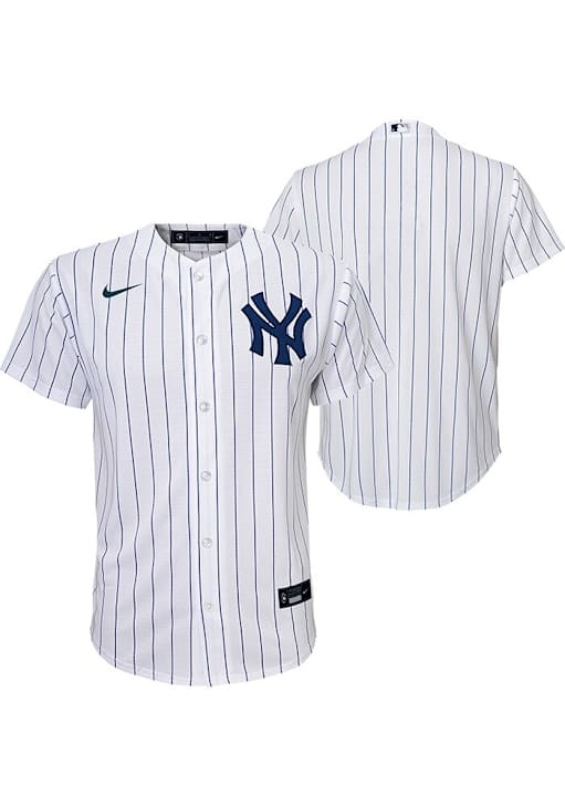 New York Yankees Youth White Home Replica Baseball Jersey 133409990