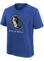Dallas Mavericks Youth Nike Crafted Logo T-Shirt - Navy Blue