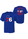 Philadelphia 76ers Youth Slogan Back T-Shirt - Blue