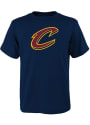 Cleveland Cavaliers Youth Primary Logo T-Shirt - Navy Blue