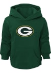 Main image for Green Bay Packers Toddler Green Primary Logo Long Sleeve Hooded Sweatshirt