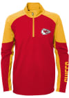 Main image for Kansas City Chiefs Youth Red Audible Long Sleeve Quarter Zip Shirt