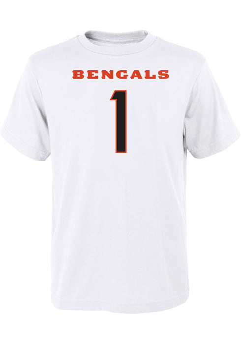 Cincinnati Bengals Name & Number T Shirt - Ja'Marr Chase - Mens