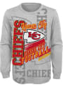 Kansas City Chiefs Youth Game Day Vibes T-Shirt - Grey