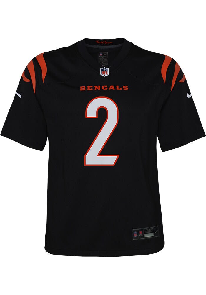 Bengals youth football on sale jersey