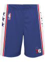 Philadelphia 76ers Boys NBA Replica Shorts - Blue