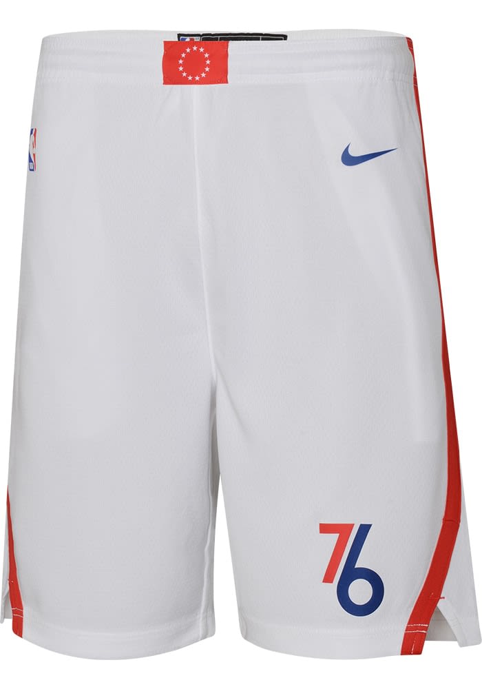 sixers nike shorts