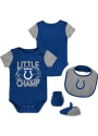 Indianapolis Colts Baby Little Champ One Piece with Bib - Blue