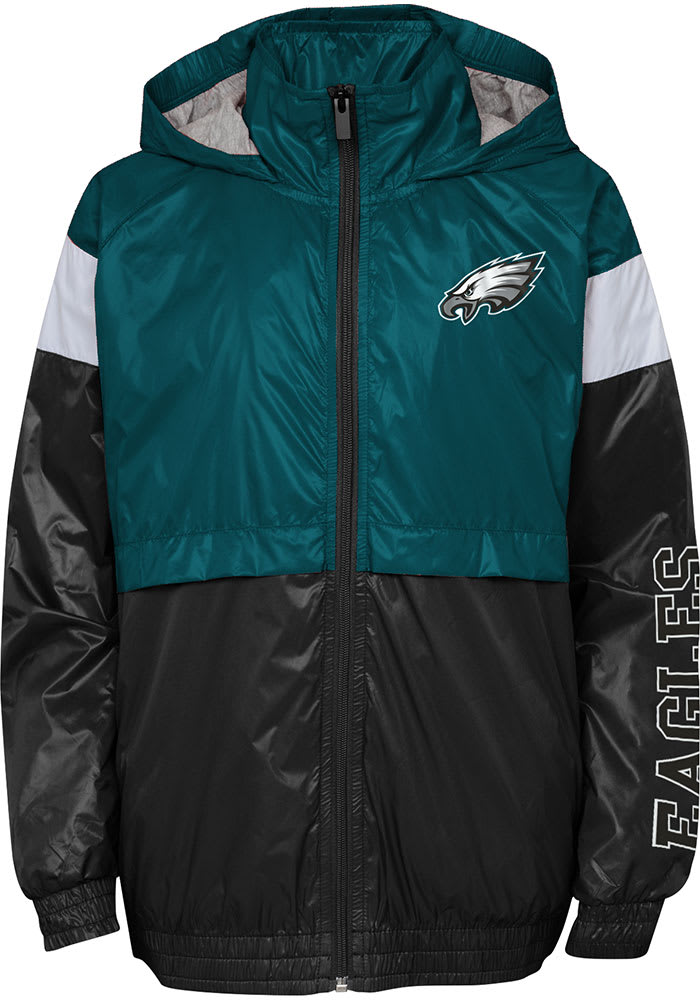 NFL Eagles ナイロン ダウン ジャケット Philadelphia Eagles Youth MIDNIGHTGREEN Goal Line Stance