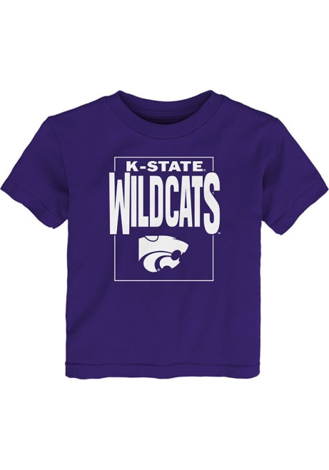 Toddler Purple K-State Wildcats Coin Toss Short Sleeve T-Shirt