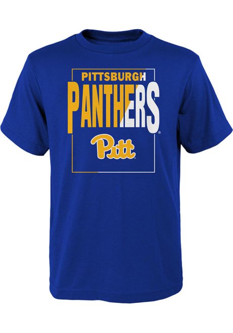 Youth Blue Pitt Panthers Coin Toss Short Sleeve T-Shirt