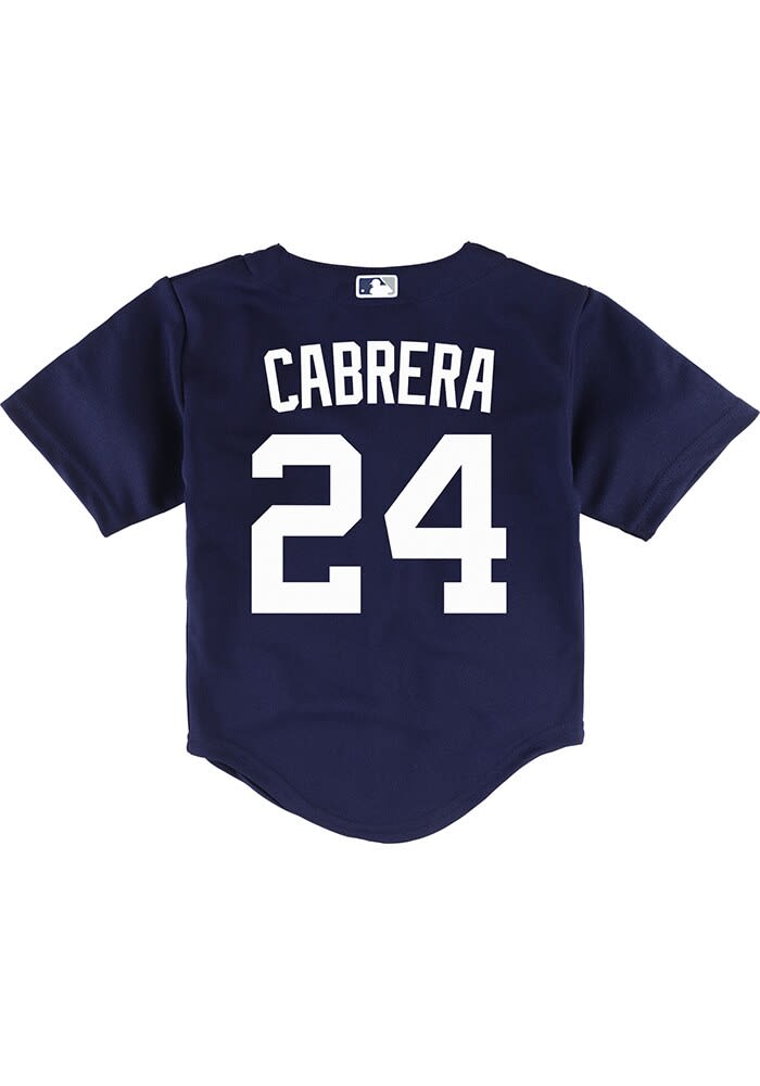 Detroit Tigers Miguel Cabrera Toddler Alt 1 Replica NAVY Baseball