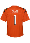Main image for Ja'Marr Chase Cincinnati Bengals Youth Orange Nike Alt 1 Throwback Football Jersey