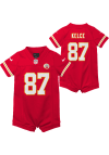 Main image for Travis Kelce Kansas City Chiefs Baby Red Nike Home Romper Football Jersey