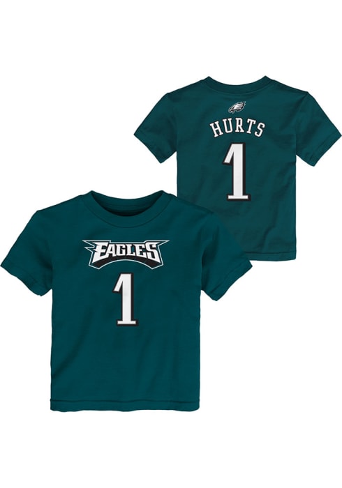 Jalen Hurts Eagles Toddler Hurts Mainliner NN Short Sleeve Player T Shirt