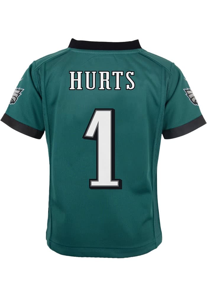 Jalen Hurts Philadelphia Eagles Boys Midnight Green Nike Home Football Jersey