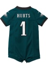 Main image for Jalen Hurts Philadelphia Eagles Baby Midnight Green Nike Home Romper Football Jersey